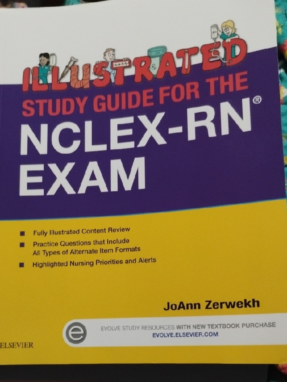 Nclex Illustrated Study Guide for the NCLEX-RN Exam - Purple & Yellow